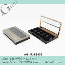 Cinq grille rectangulaire ombre à paupières cas avec miroir & fenêtre AG-JR-ES405, AGPM empaquetage cosmétique, couleurs/Logo personnalisé